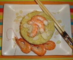 riso basmati al curry e gamberi