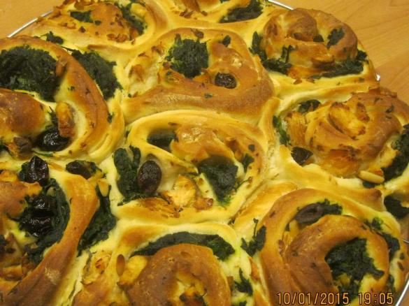 Girandole di salmone e spinaci