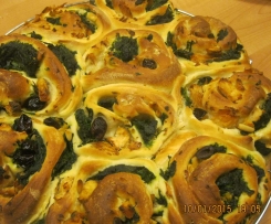 Girandole di salmone e spinaci