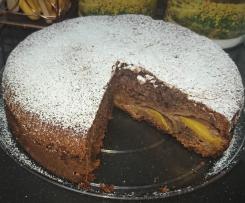Torta cioccolato e pesca (riciclo cioccolatini)
