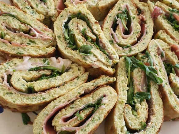 Rotolo di zucchine farcito