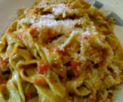 Fettuccine verdi al basilico 