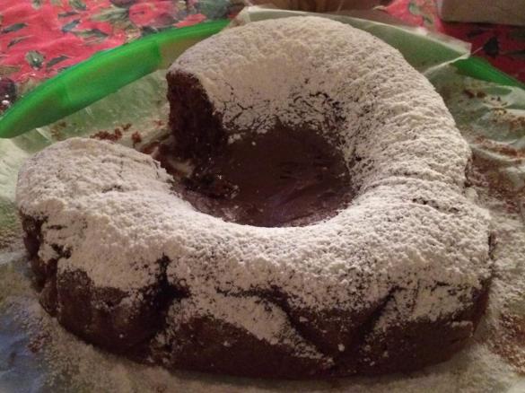 Torta romantica a cuore con cuor di Nutella