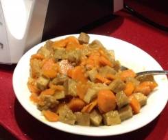 Dadolata di Seitan con Carote