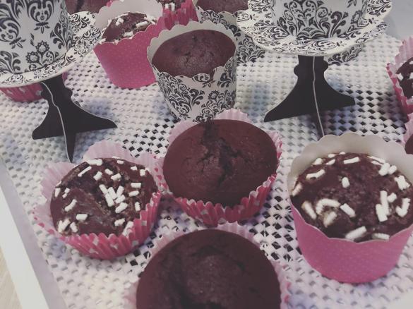 Muffin al cacao dal cuore morbido
