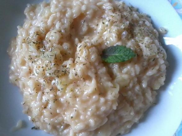 Risotto finocchi e zafferano