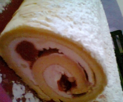 rotolo chantilly e fragole