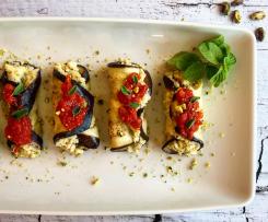 Cannoli di melanzane ripieni di bulgur,ricotta e pistacchi -contest monoporzione Varoma