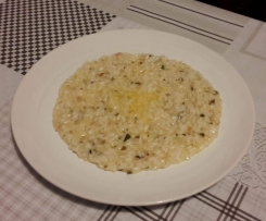 Risotto al basilico, zenzero e zeste di limone