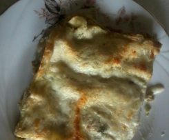 PASTICCIO con ragù di salsiccia e fave