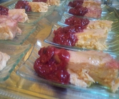 Salmone in salsa di lamponi e ciliege