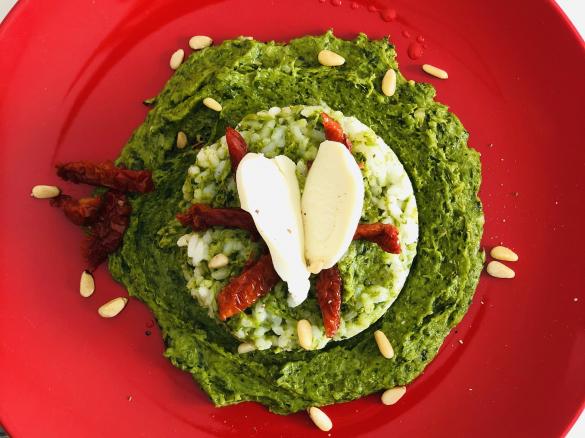 Riso su Crema di cime di rapa “contest rape”