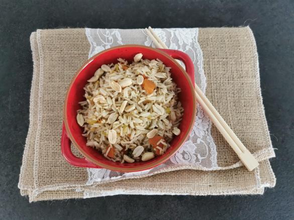 Riso Bimby con arachidi e verdure