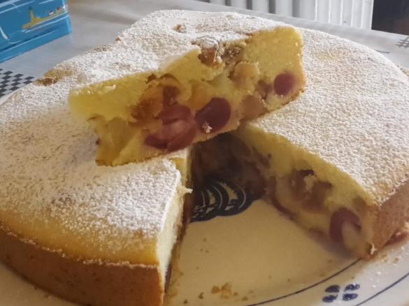 Torta di ciliegie e fichi secchi senza glutine