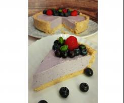 Cheesecake leggera ai mirtilli