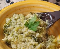 Risotto broccoli patate e acciughe