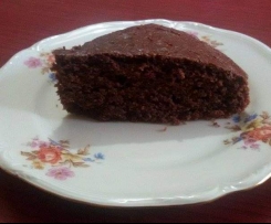 Torta integrale al cioccolato fondente senza uova senza lattosio