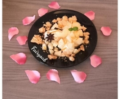 Crema di ricotta e pere con crumble croccante (San Valentino)