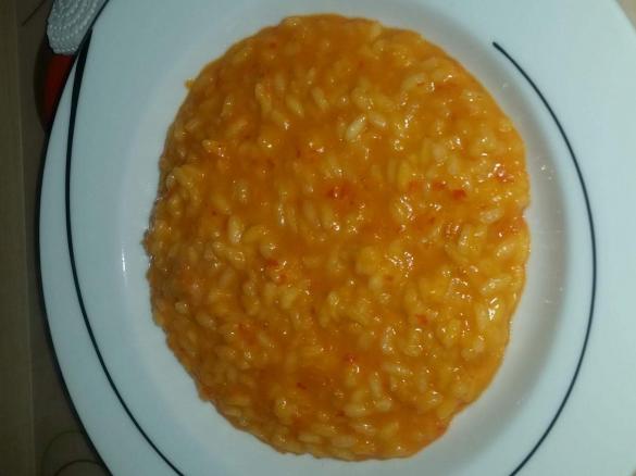Risotto alla crema di peperoni 