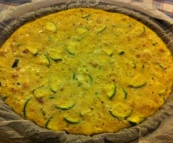 FRITTATA CON SCAMORZA ZUCCHINE E PANCETTA A VAPORE