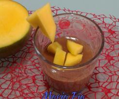 BUDINO AL MANGO CON CIOCCOLATO  E SCIROPPO ALLO ZENZERO  ~ contest budino ~
