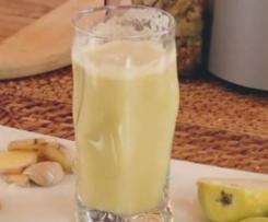 Centrifugato con pera, zucchina e zenzero light e freschissimo