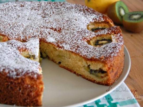 TORTA MORBIDA AI KIWI E LIMONE