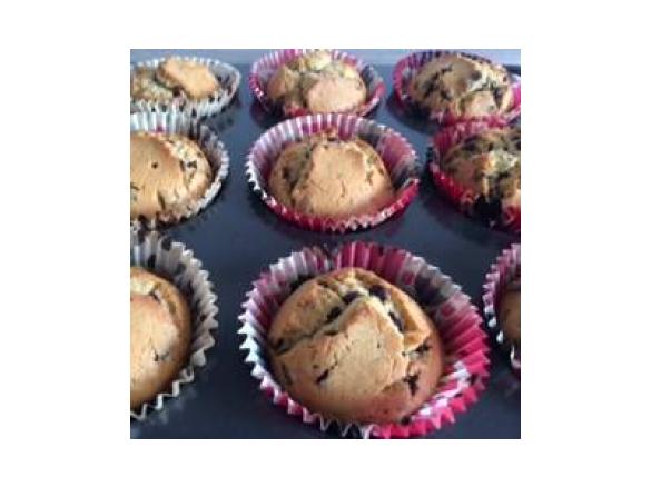 Muffin al cioccolato e caffè
