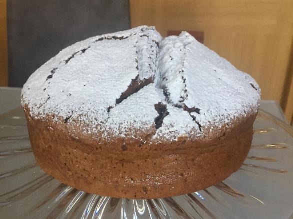 Torta all'acqua al caffè