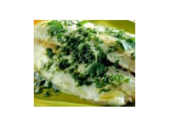 Filetti di dentice gratinato su foglie di limone