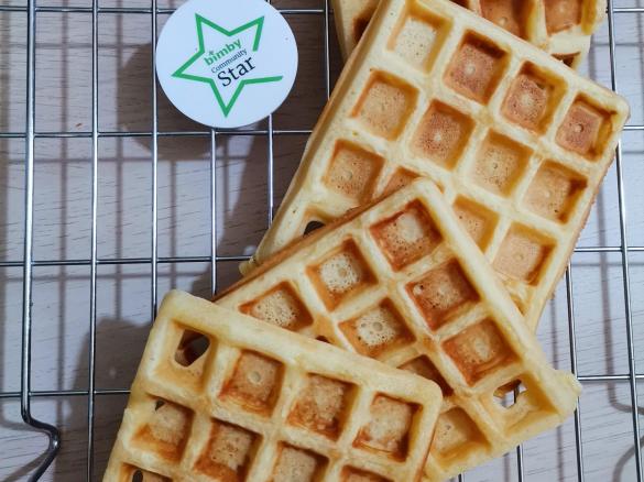 Waffle aromatizzati alla Vannilina senza burro