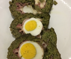 Polpettone con spinaci e ripieno colorato