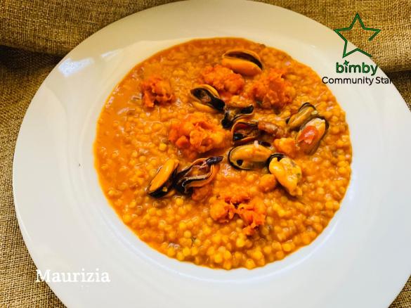 Fregula sarda ceci e cozze
