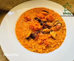 Fregula sarda ceci e cozze