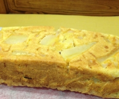  Plumcake all'avena con pere e mandorle 