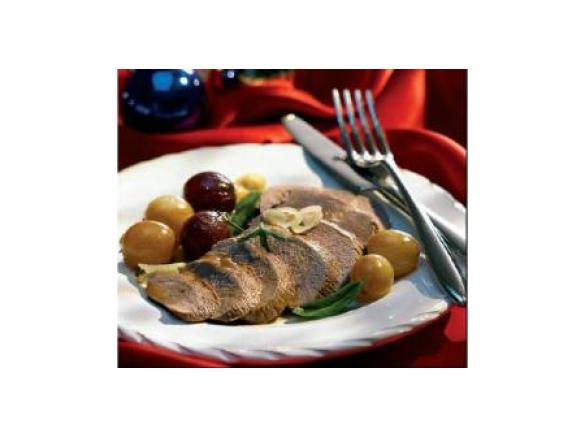 Petto d'anatra all'uva