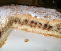 Crostata ricotta, cioccolata e amaretti