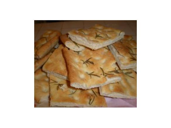 Focaccia al rosmarino e sale grosso