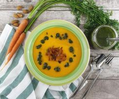 Vellutata di carote, dalla punta al ciuffo