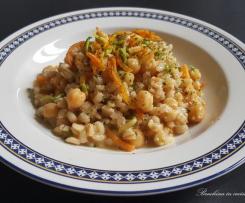 Risotto con verdure e ceci