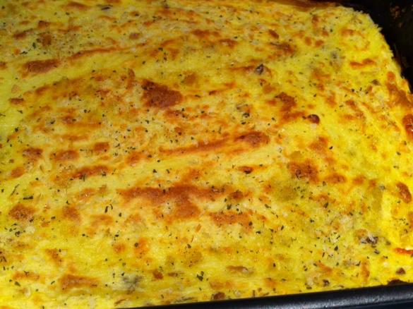 Tortino di patate e funghi