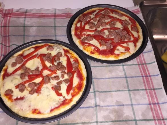 Pizza senza glutine e lattosio