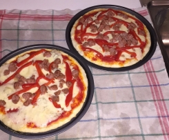 Pizza senza glutine e lattosio