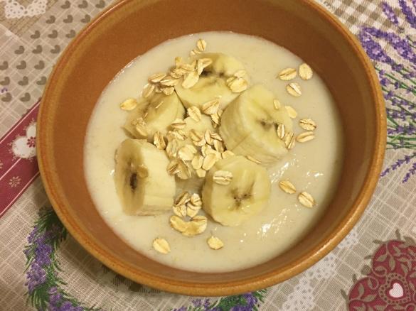 Crema d'avena alla banana
