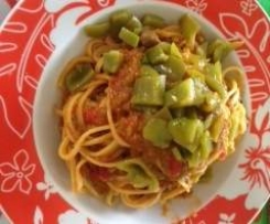 tagliolini al sugo di peperoni