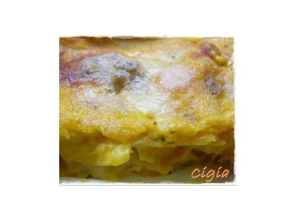 Pasticcio zucca, porcini e gorgonzola