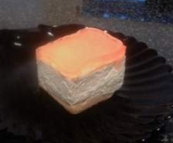 cheesecake a freddo con topping al mandarino