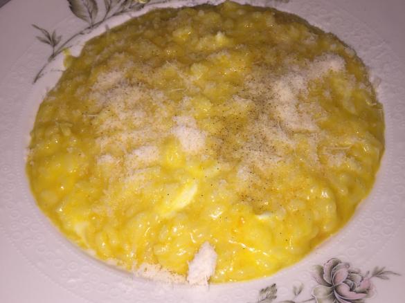 Risotto zucca e mozzarella di bufala