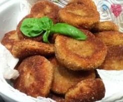 Frittelle di melanzane profumate al basilico