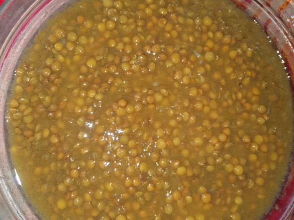 lenticchie con verdure passate - idea da congelare e scaldare al bisogno